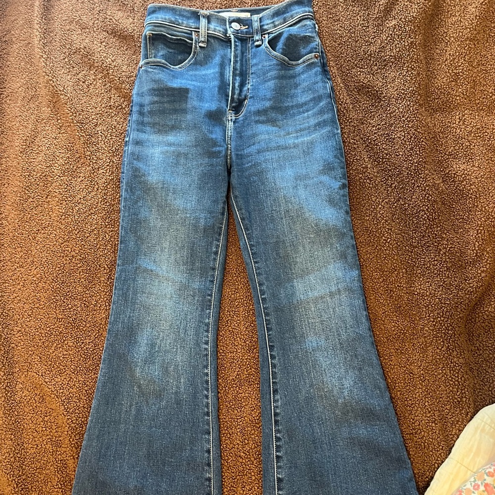 Abercrombie & Fitch Dark Blue Flare Jeans